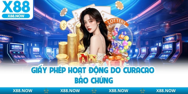 Giấy phép hoạt động do Curacao bảo chứng